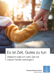 Es ist Zeit, Gutes zu tun. Vielleicht sollte ich mehr Zeit mit meiner Familie verbringen?
